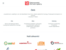 Tablet Screenshot of cmis.cz